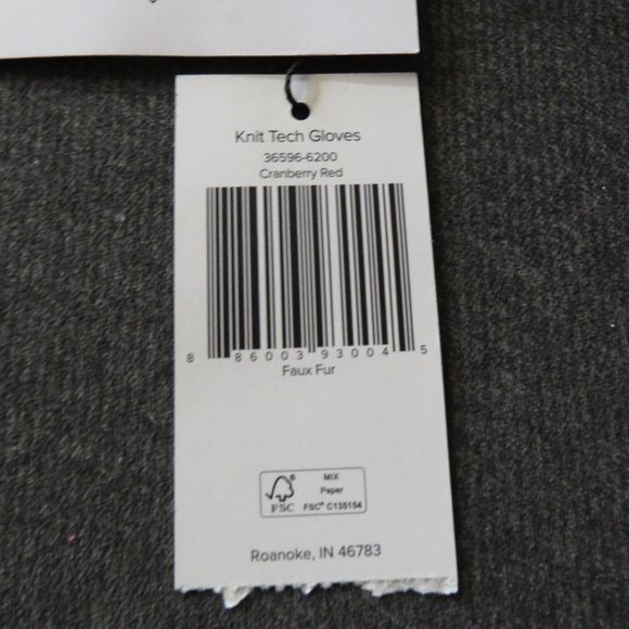 Vera Bradley Cranberry Red Knit Tech Gloves - Picture 3 of 7